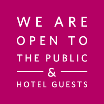 We are open to the public & hotel guests